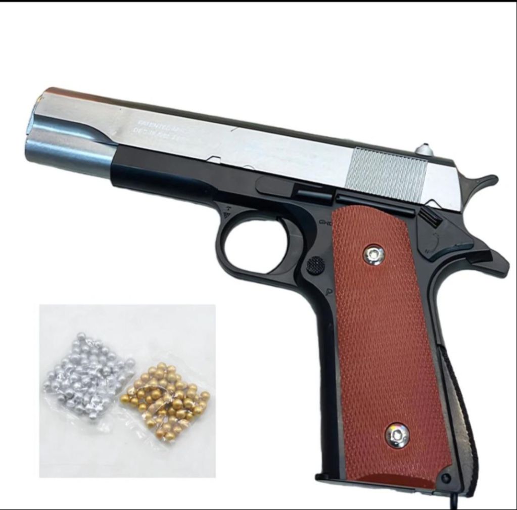 Hawk Metal Ball Toy Pistol – Manual Spring Action Blaster