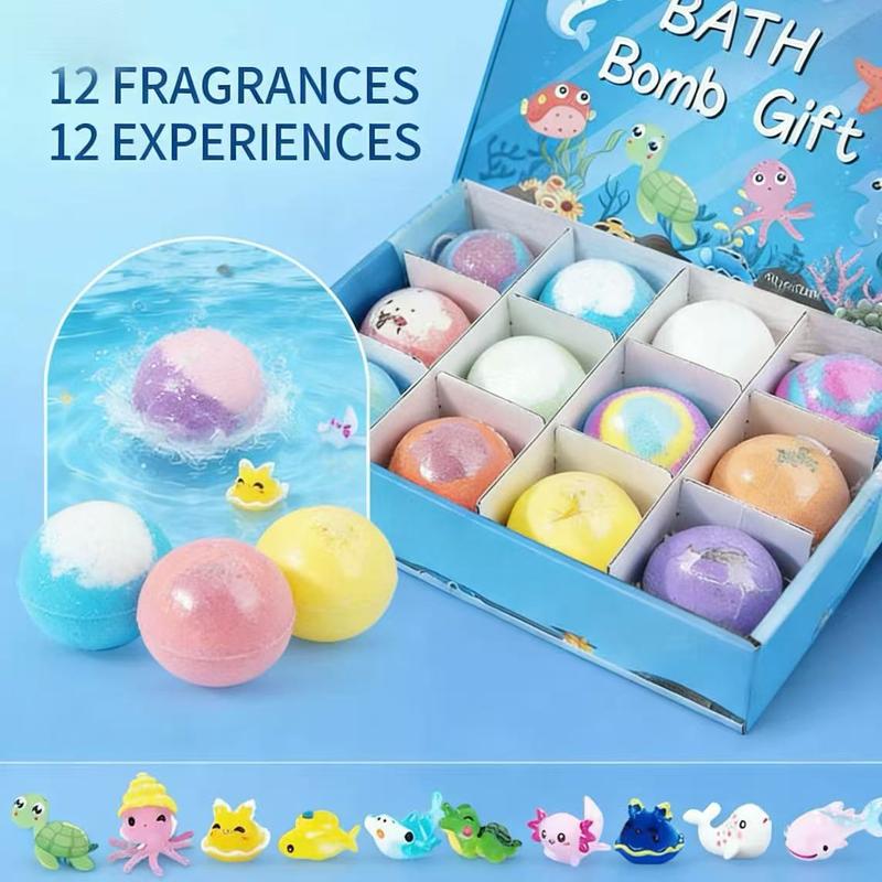 Kids Bath Bomb Surprise Set – Colorful Fizz Bath Balls with Hidden Toy