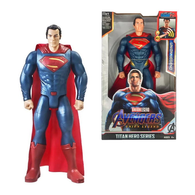 Superman Titan Hero Action Figure with Light & Sound – Superhero Toy for Kids
