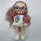 Cute Princess Doll with Glasses Fashion Dress Toy for Girls