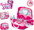Fashion Beauty Makeup Vanity Play Set for Girls – 17 Pieces