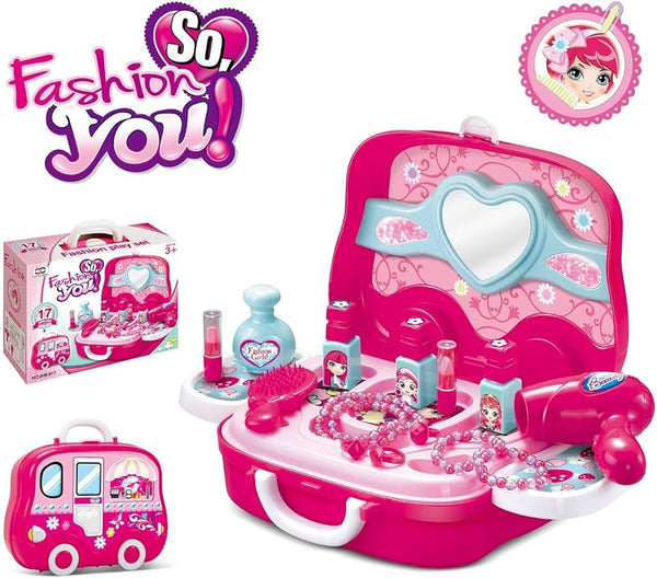 Fashion Beauty Makeup Vanity Play Set for Girls