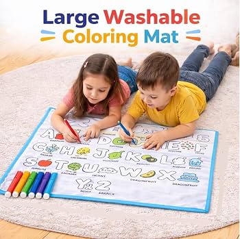 Washable Drawing Mat for Kids – Reusable Magic Coloring & Learning Play Mat