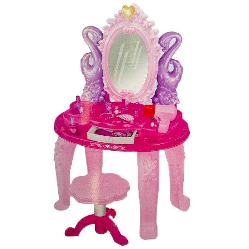 Frozen Princess Dressing Table Vanity Set for Girls with Stool & Beauty Accessories